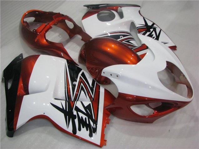 1996-2007 Orange White Black Suzuki GSXR 1300 Hayabusa Bike Fairings Canada