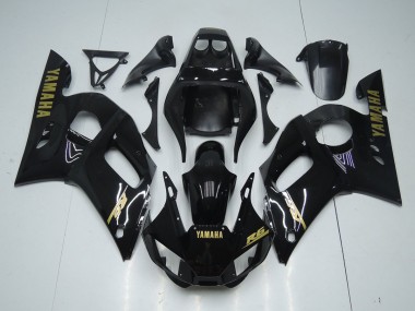 1998-2002 Glossy Black Gold Sticker Yamaha YZF R6 Bike Fairings Canada