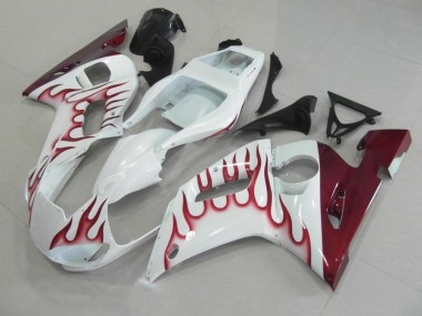 1998-2002 Red Flame Yamaha YZF R6 Motorcycle Fairing Canada