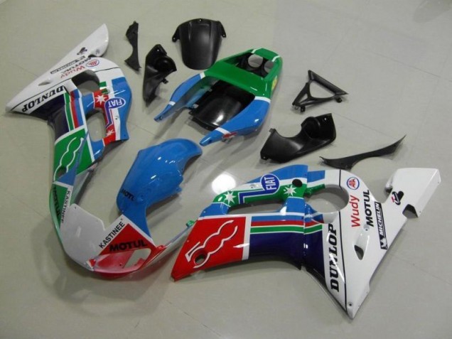 1998-2002 Blue White Green Red Wudy Motul Dunlop Yamaha YZF R6 Bike Fairings Canada