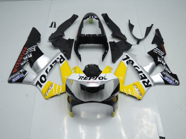 ABS 2000-2001 Yellow Silver Black Repsol Honda CBR900RR 929 Motor Bike Fairings Canada