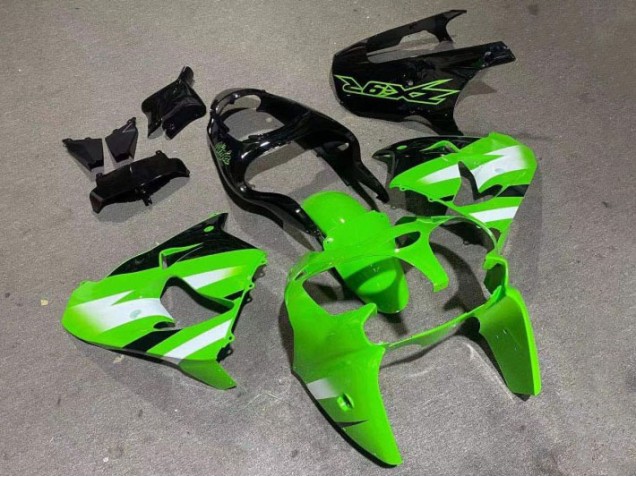 2000-2001 Green Glossy Black Kawasaki ZX9R Motorcylce Fairings Canada