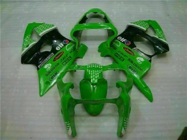 2000-2002 Green Black Kawasaki ZX6R Motor Bike Fairings Canada