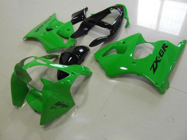 2000-2002 Green Black Tail Kawasaki ZX6R Motorbike Fairing Kits Canada