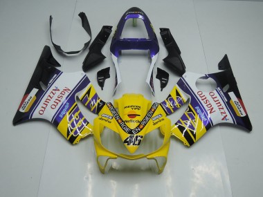2001-2003 Yellow White Nastro Azzurro Honda CBR600 F4i Motorbike Fairing Canada