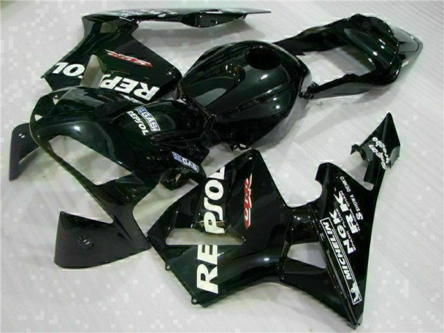 ABS 2003-2004 Black Repsol Honda CBR600RR Motorbike Fairing Canada