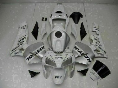 ABS 2003-2004 White Repsol CBR600RR Bike Fairing Kit Canada