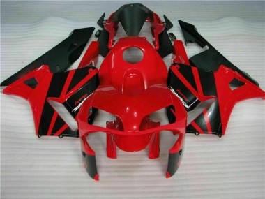 ABS 2003-2004 Red Black Honda CBR600RR Motorcycle Fairing Kit Canada