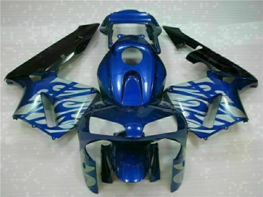 ABS 2003-2004 Blue with Silver Flame Honda CBR600RR Motorbike Fairing Canada