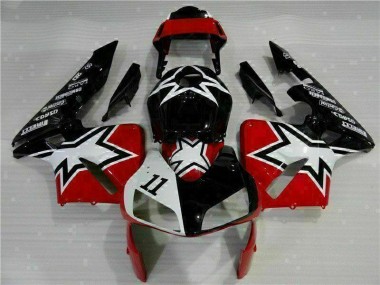 ABS 2003-2004 Black White 11 Honda CBR600RR Moto Fairings Canada