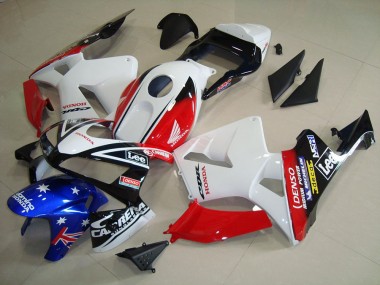 ABS 2003-2004 White Black Red Lee Honda CBR600RR Motorcycle Fairing Kit Canada