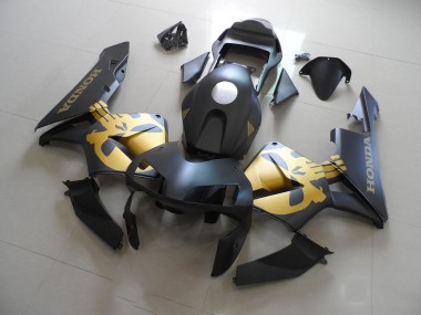 ABS 2003-2004 Black Gold Decal Honda CBR600RR Motorcycle Fairings Kit Canada