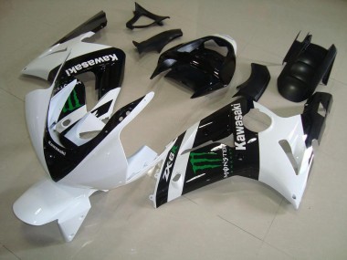 2003-2004 White Monster Kawasaki ZX6R Bike Fairings Canada