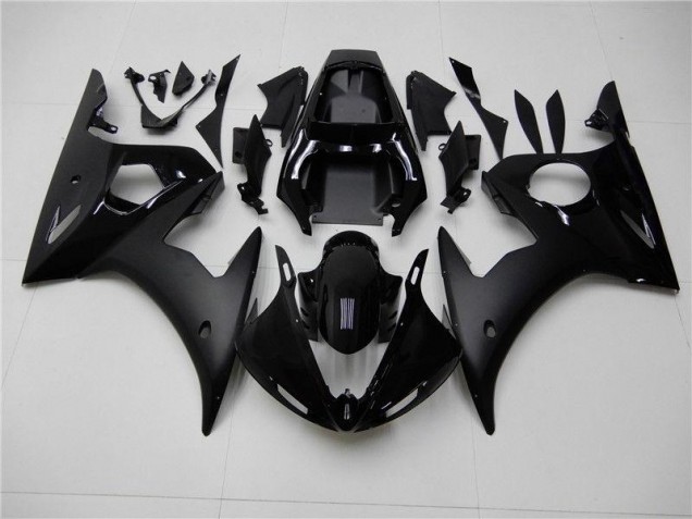 ABS 2003-2005 Glossy Matte Black Yamaha YZF R6 Motor Fairings Canada