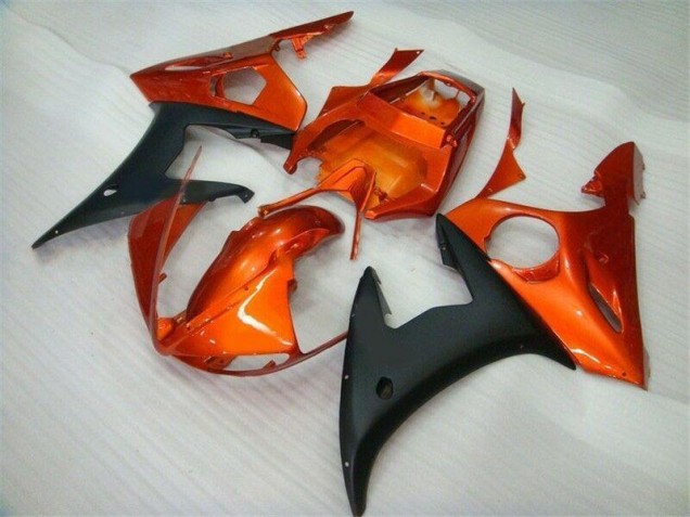 2003-2005 Orange Black Yamaha YZF R6 Motorcycle Fairings Canada