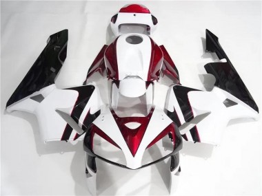 2005-2006 Red White Black Honda CBR600RR Motorcycle Fairing Canada