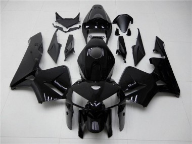 2005-2006 Glossy Black Honda CBR600RR Motorcycle Fairing Kit Canada