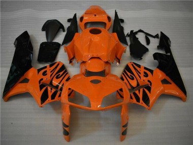 ABS 2005-2006 Orange Black Honda CBR600RR Motorbike Fairing Canada