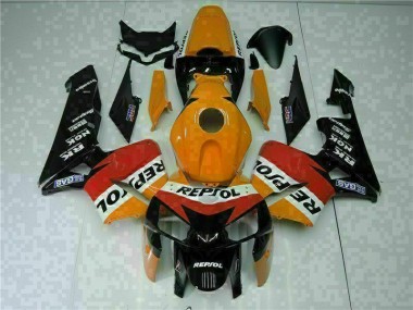 2005-2006 Orange Black Repsol Honda CBR600RR Motorbike Fairing Canada