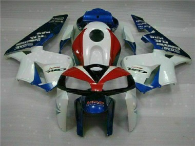 ABS 2005-2006 White Blue Honda CBR600RR Moto Fairings Canada