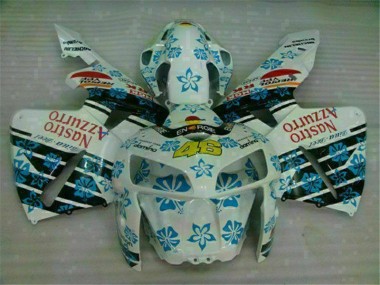 ABS 2005-2006 White Blue Nastro Azzurro 46 Honda CBR600RR Motorcycle Fairing Canada