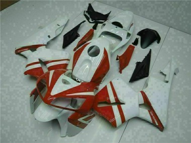 ABS 2005-2006 White Red Honda CBR600RR Motorcycle Fairings Canada