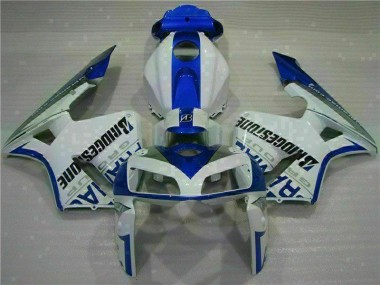 ABS 2005-2006 White Blue Honda CBR600RR Motorcycle Fairing Kits Canada