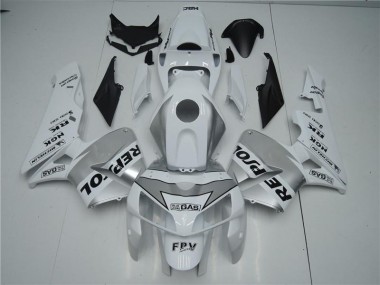 ABS 2005-2006 White Silver Black Repsol Honda CBR600RR Motorbike Fairing Canada