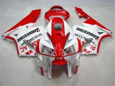 ABS 2005-2006 Red White Honda CBR600RR Bike Fairings Canada