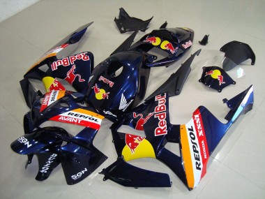 ABS 2005-2006 Dark Blue Red Bull Repsol Honda CBR600RR Motorcycle Fairings Kits Canada