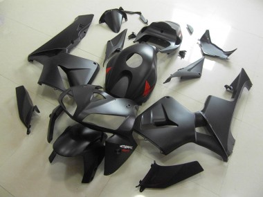 ABS 2005-2006 Black Red Honda CBR600RR Replacement Fairings Canada