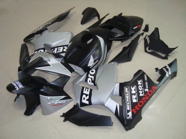 ABS 2005-2006 Matte Black Silver Repsol Honda CBR600RR Bike Fairings Canada