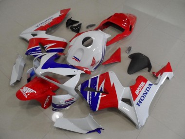 ABS 2005-2006 White Blue Red Motul HRC Honda CBR600RR Moto Fairings Canada