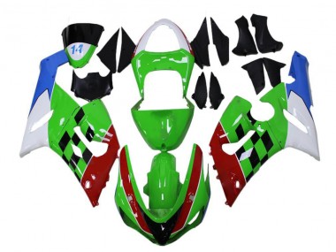 2005-2006 Green Red White Blue Kawasaki ZX6R Bike Fairings Canada