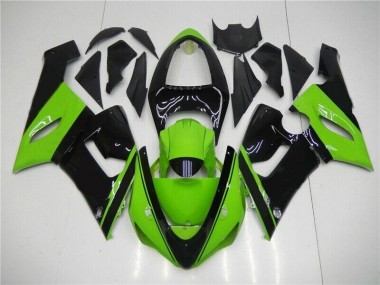 2005-2006 Green Black Kawasaki ZX6R Motor Fairings Canada