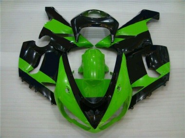 2005-2006 Green Black Kawasaki ZX6R Motorbike Fairing Canada