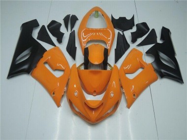 2005-2006 Orange Black Kawasaki ZX6R Bike Fairings Canada