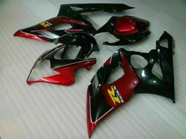 2005-2006 Red Black Suzuki GSXR 1000 Bike Fairing Kit Canada