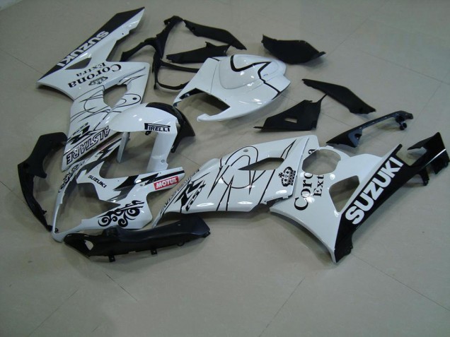 2005-2006 White Corona Suzuki GSXR 1000 Motorcycle Replacement Fairings Canada