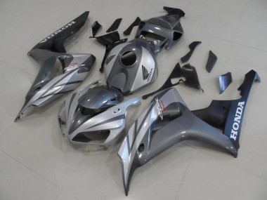 2006-2007 Grey Silver and Matte Black Honda CBR1000RR Motor Fairings Canada