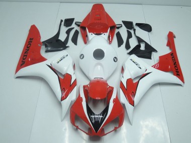 2006-2007 Orange Red and White Honda CBR1000RR Moto Fairings Canada