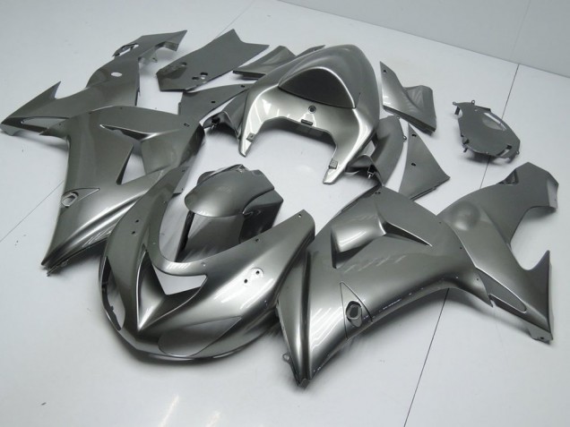 2006-2007 Glossy Grey Kawasaki ZX10R Bike Fairings Canada