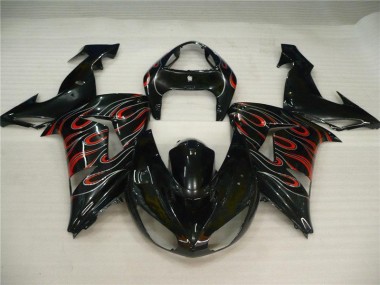 2006-2007 Black Grey Red Kawasaki ZX10R Motorbike Fairing Canada