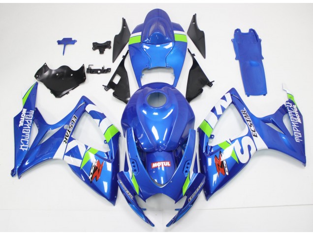 2006-2007 Blue White Suzuki GSXR 600/750 Motorcycle Fairings Canada