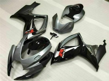 2006-2007 Silver Grey Suzuki GSXR 600/750 Motorcycle Fairing Kit Canada