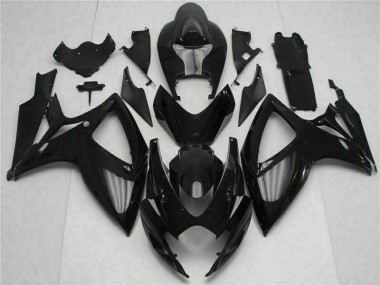 2006-2007 Black Suzuki GSXR 600/750 Bike Fairing Kit Canada