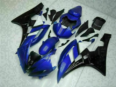 2006-2007 Blue Black Yamaha YZF R6 Motorcycle Fairing Kit Canada