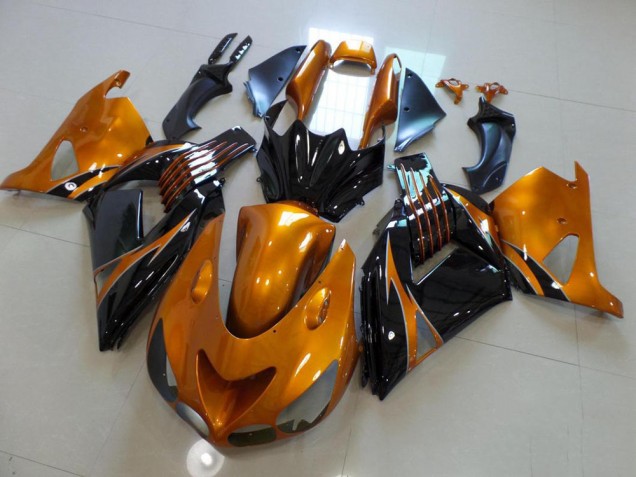 2006-2011 Brown and Black No Sticker Kawasaki ZX14R ZZR1400 Motorcycle Fairing Kits Canada