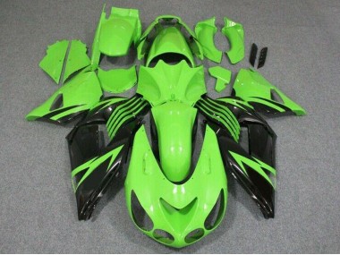 2006-2011 Green Black Kawasaki ZX14R ZZR1400 Bike Fairings Canada