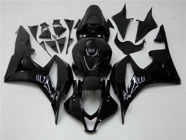 2007-2008 Glossy Black Honda CBR600RR Bike Fairings Canada